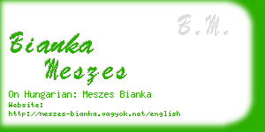 bianka meszes business card